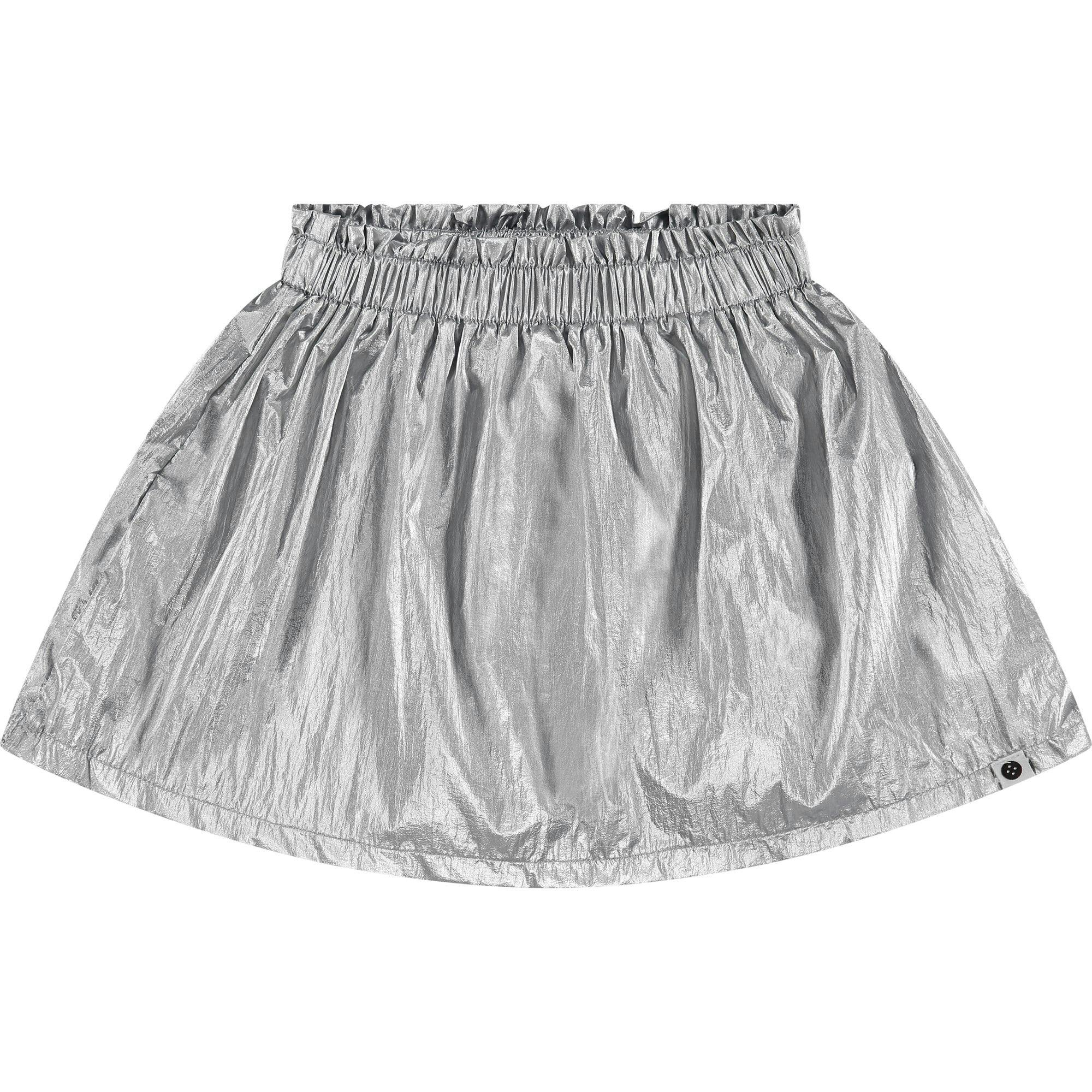 Cinched Foil Skirt