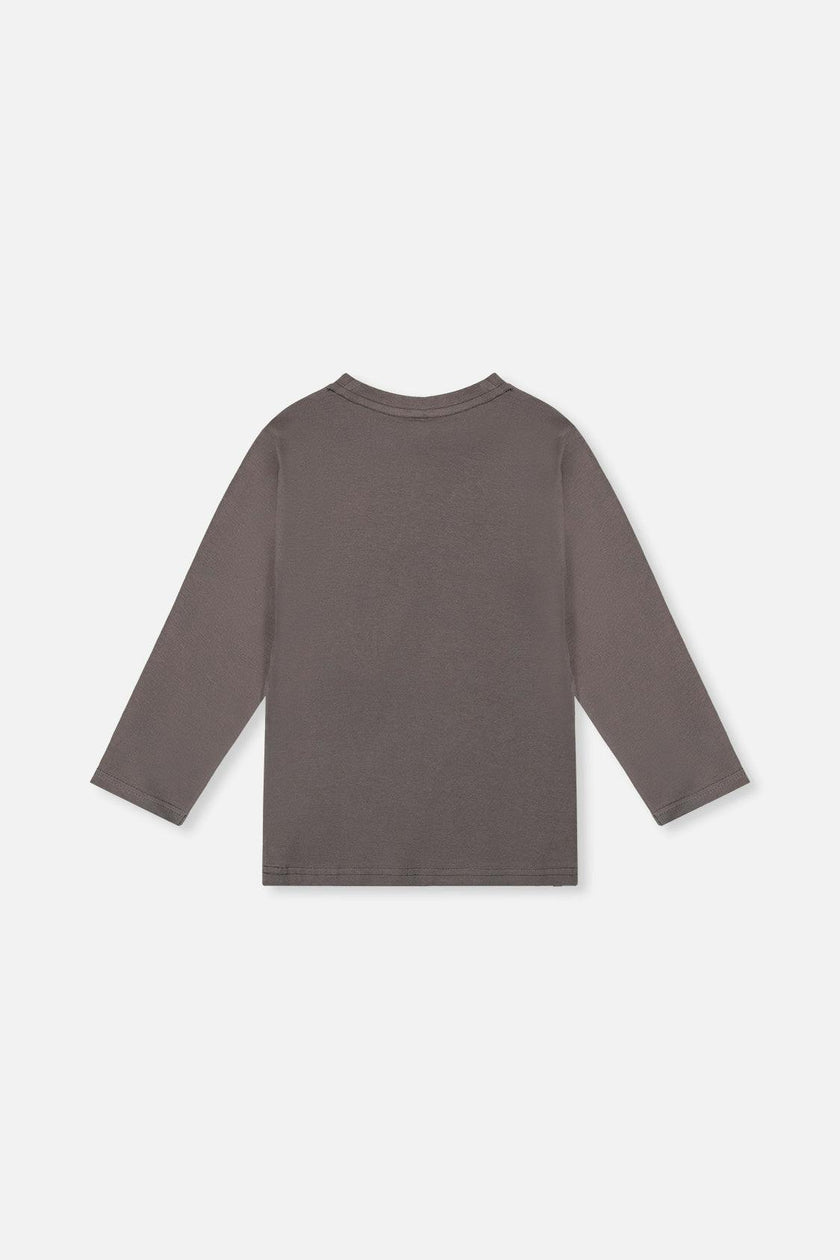 Long Sleeve Organic Cotton T-Shirt Dark Grey