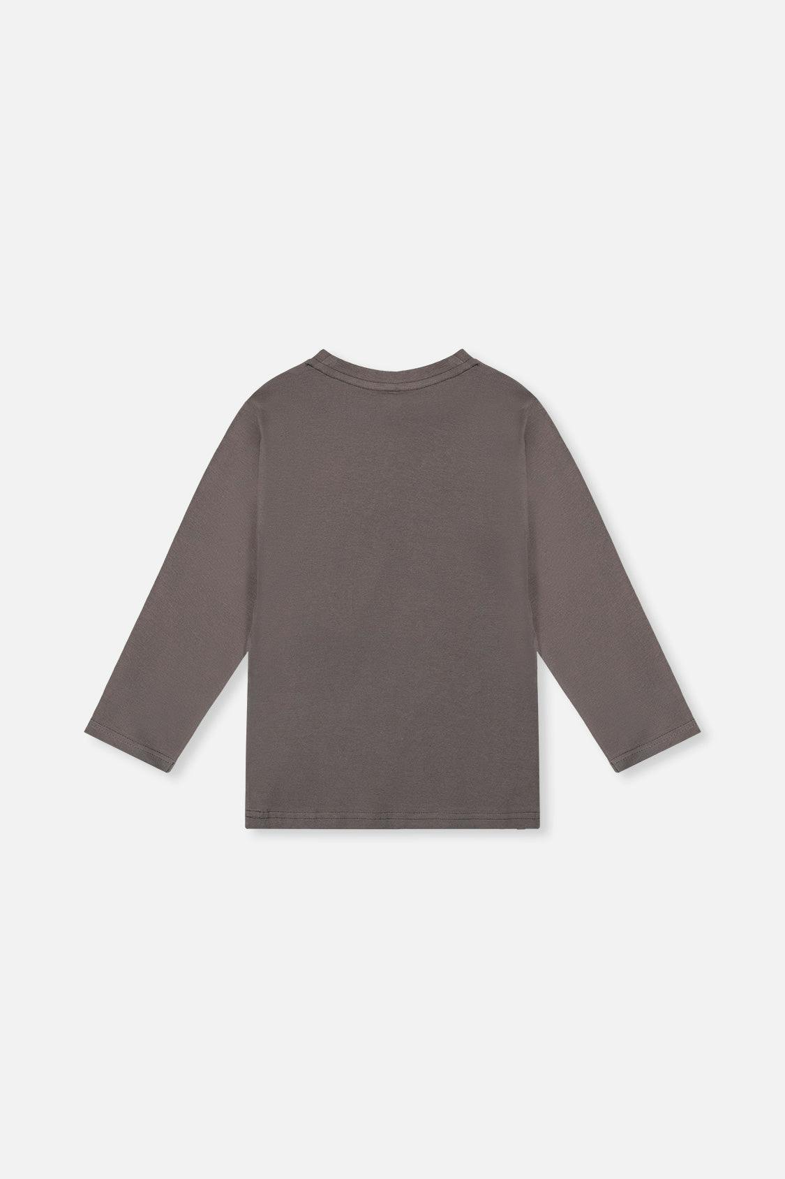 Long Sleeve Organic Cotton T-Shirt Dark Grey