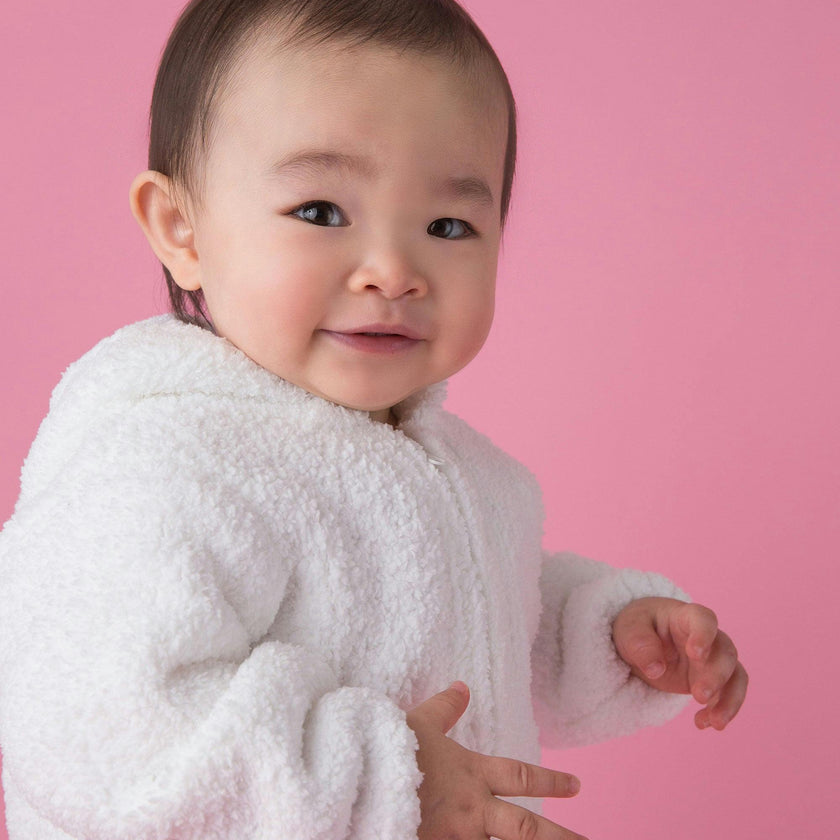 Chenille - White Hooded Jacket