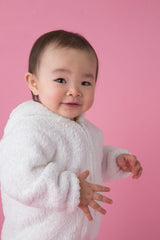 Chenille - White Hooded Jacket