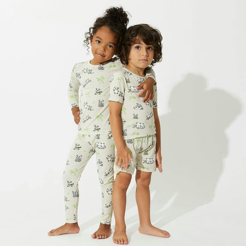 Panda Bamboo Kids Pajama Short Set