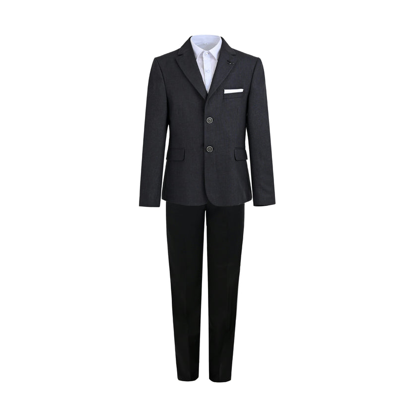 Gray Edward Structured Blazer Suit Set