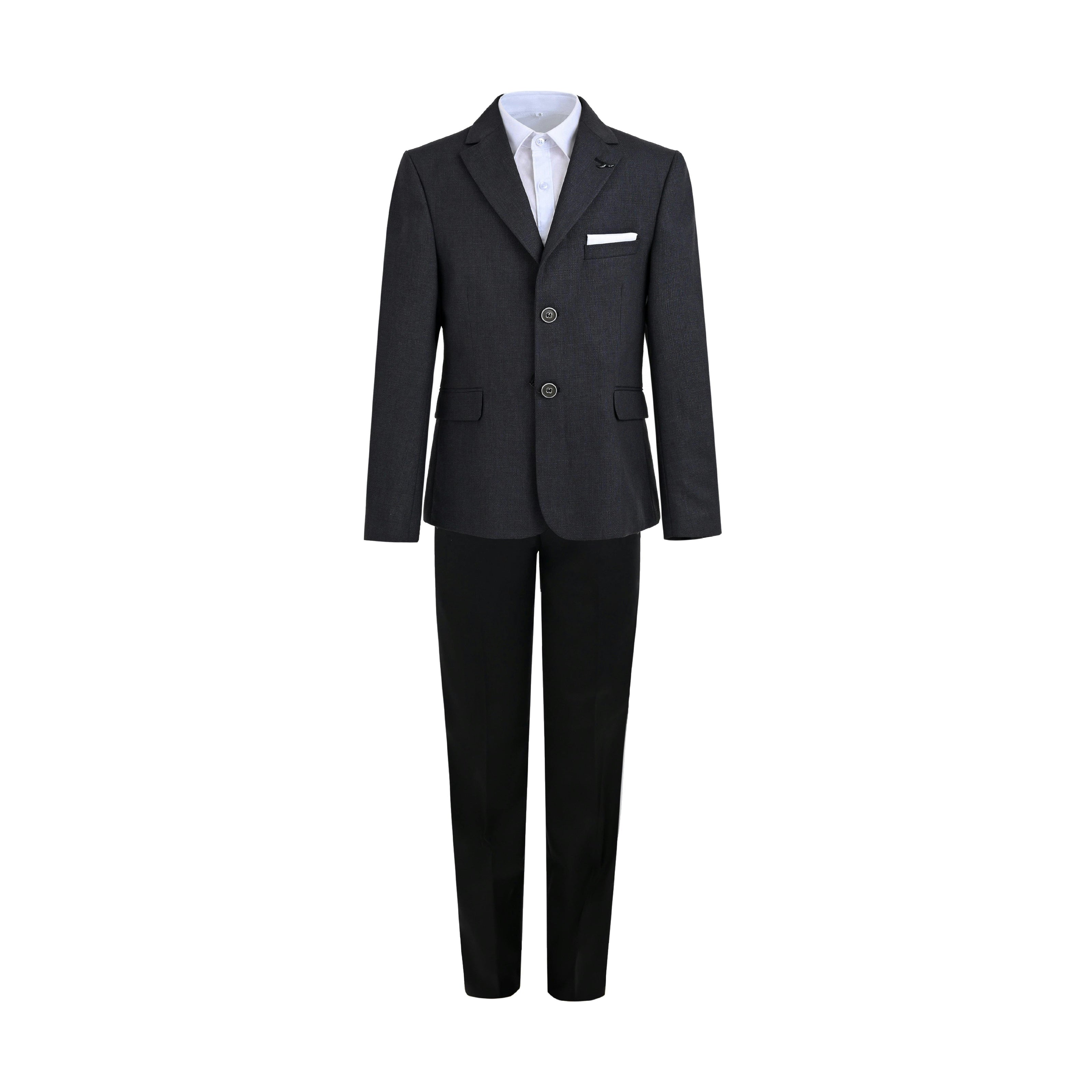 Gray Edward Structured Blazer Suit Set