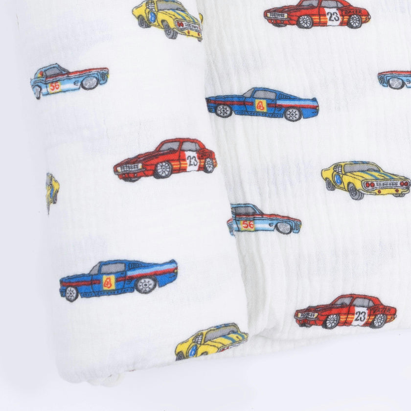Race Cars - Swaddle Blanket