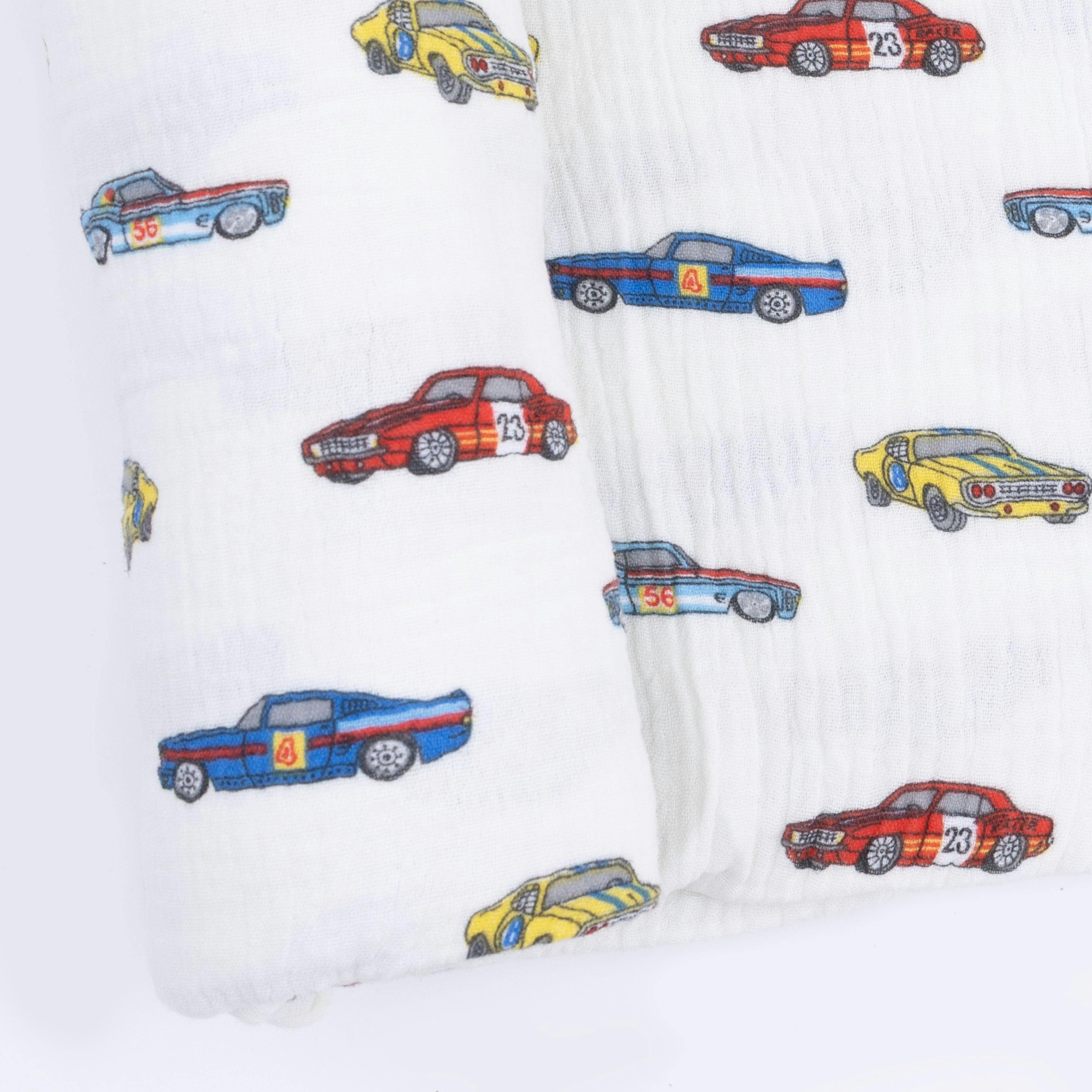 Race Cars - Swaddle Blanket