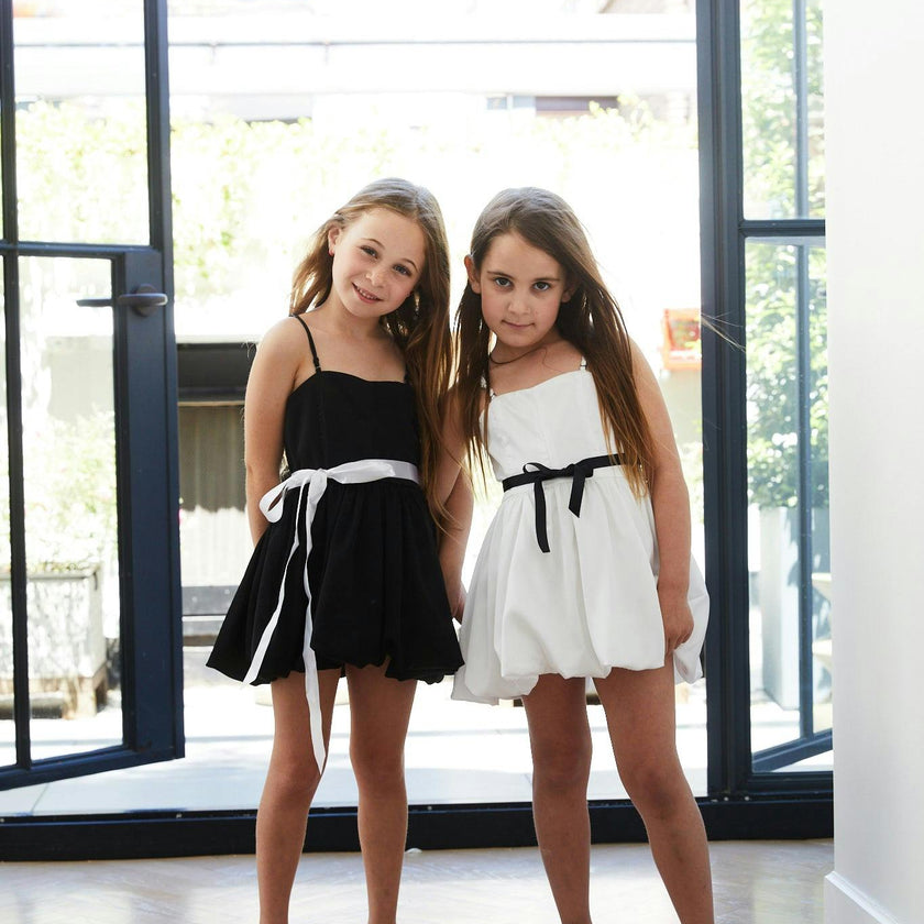 Bailey White Rose Satin Ballet Dress