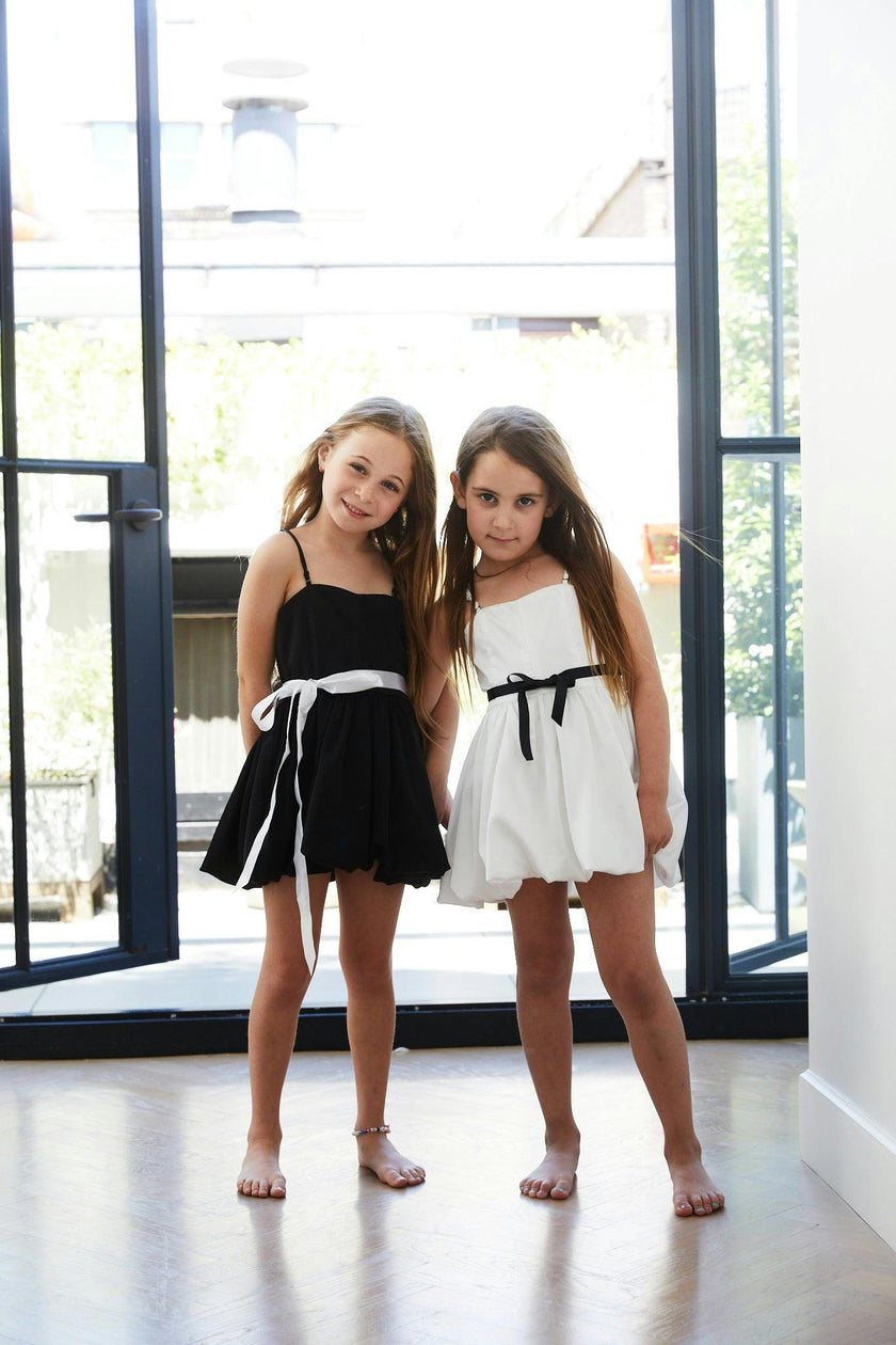 Bailey White Rose Satin Ballet Dress
