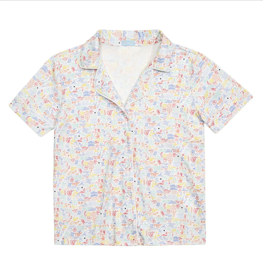 Rhode Island Women’s Button Front Short Pajama Set