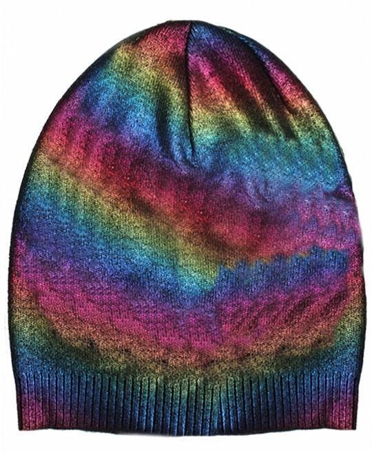Leopard Print Wool Faux Fur Pom Pom Beanie