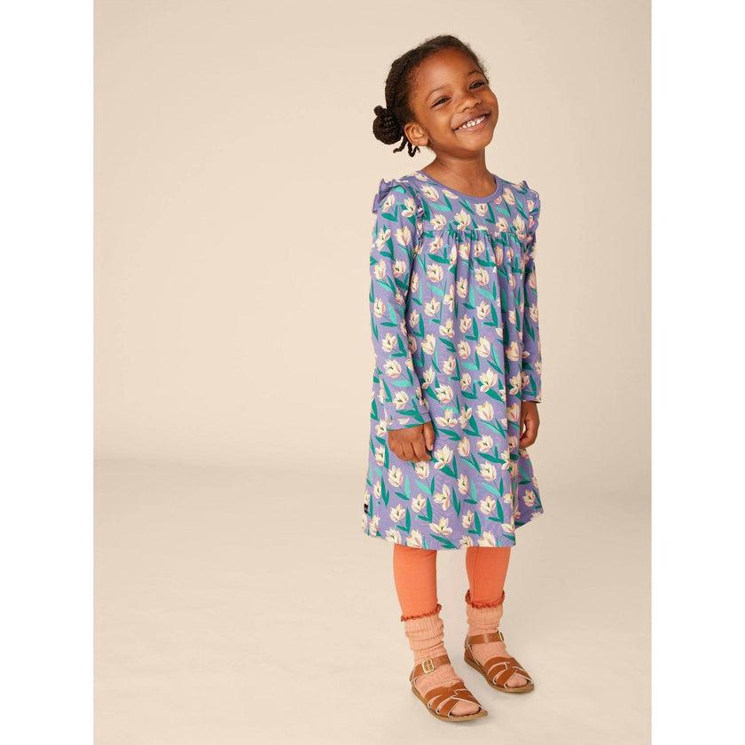 Original Print Long Sleeve Mighty Mini Dress, Multi