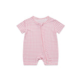 Sugar Gingham Short Sleeve & Shorts Bamboo Sleeper