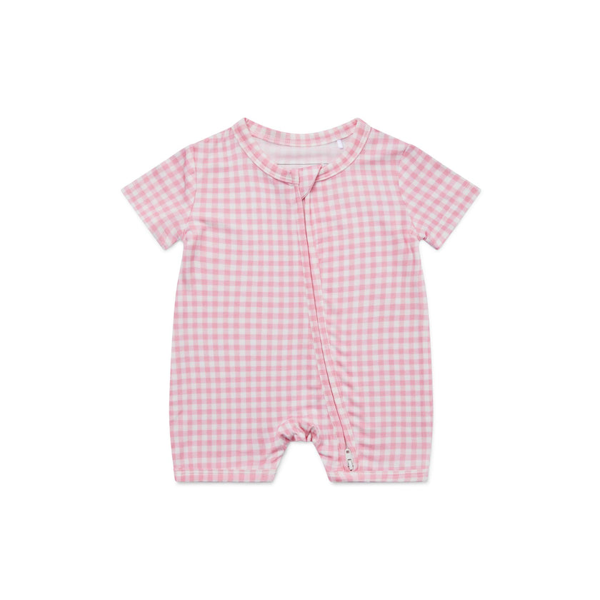 Sugar Gingham Short Sleeve & Shorts Bamboo Sleeper