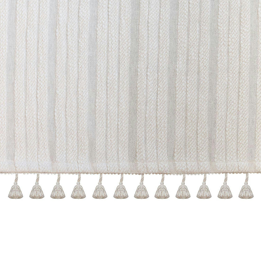 Natural Boho Fringe Crib Skirt