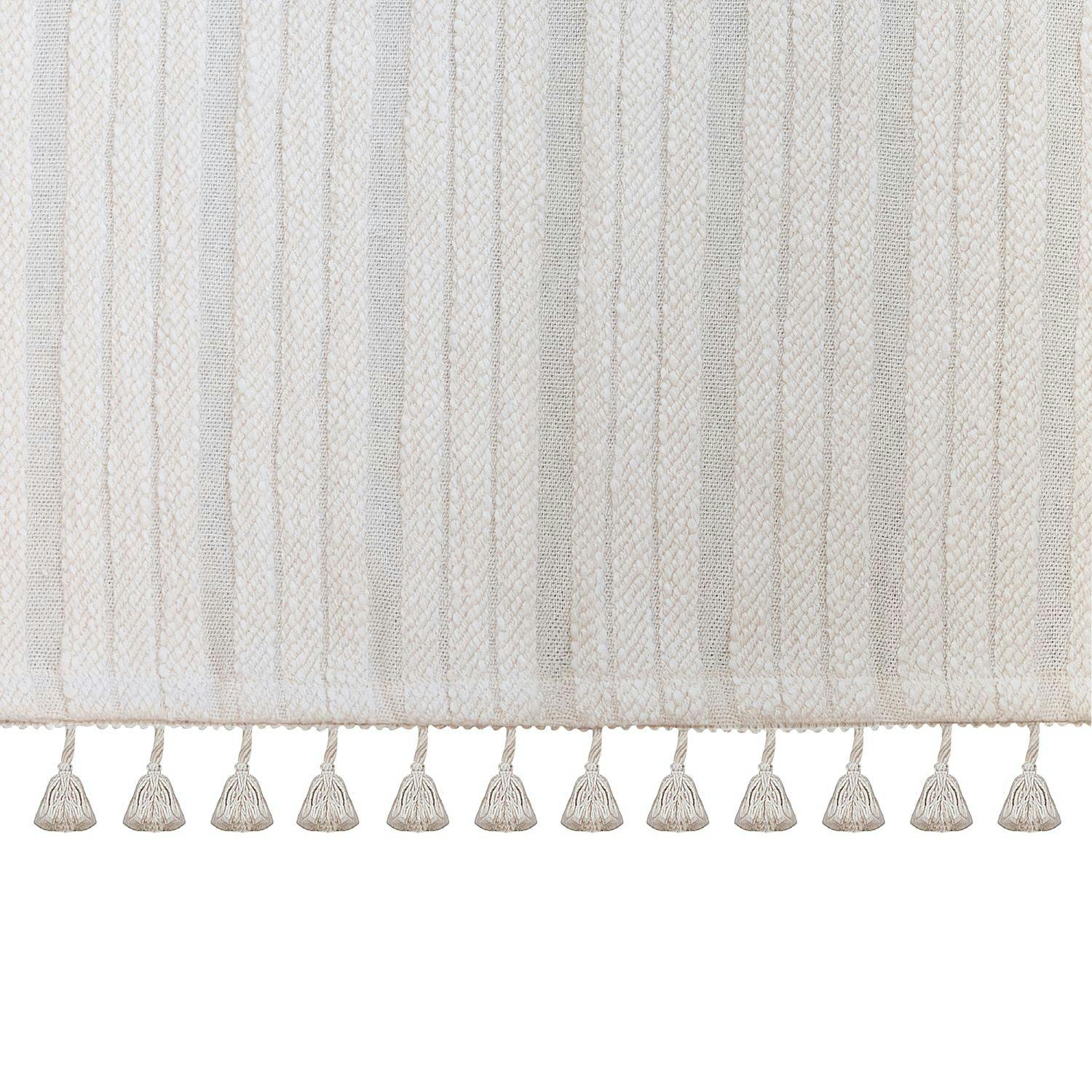 Natural Boho Fringe Crib Skirt