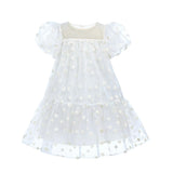 White Perivale Floral Overlay Dress