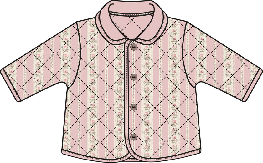 Antoinette Stripe - Quilted Jacket