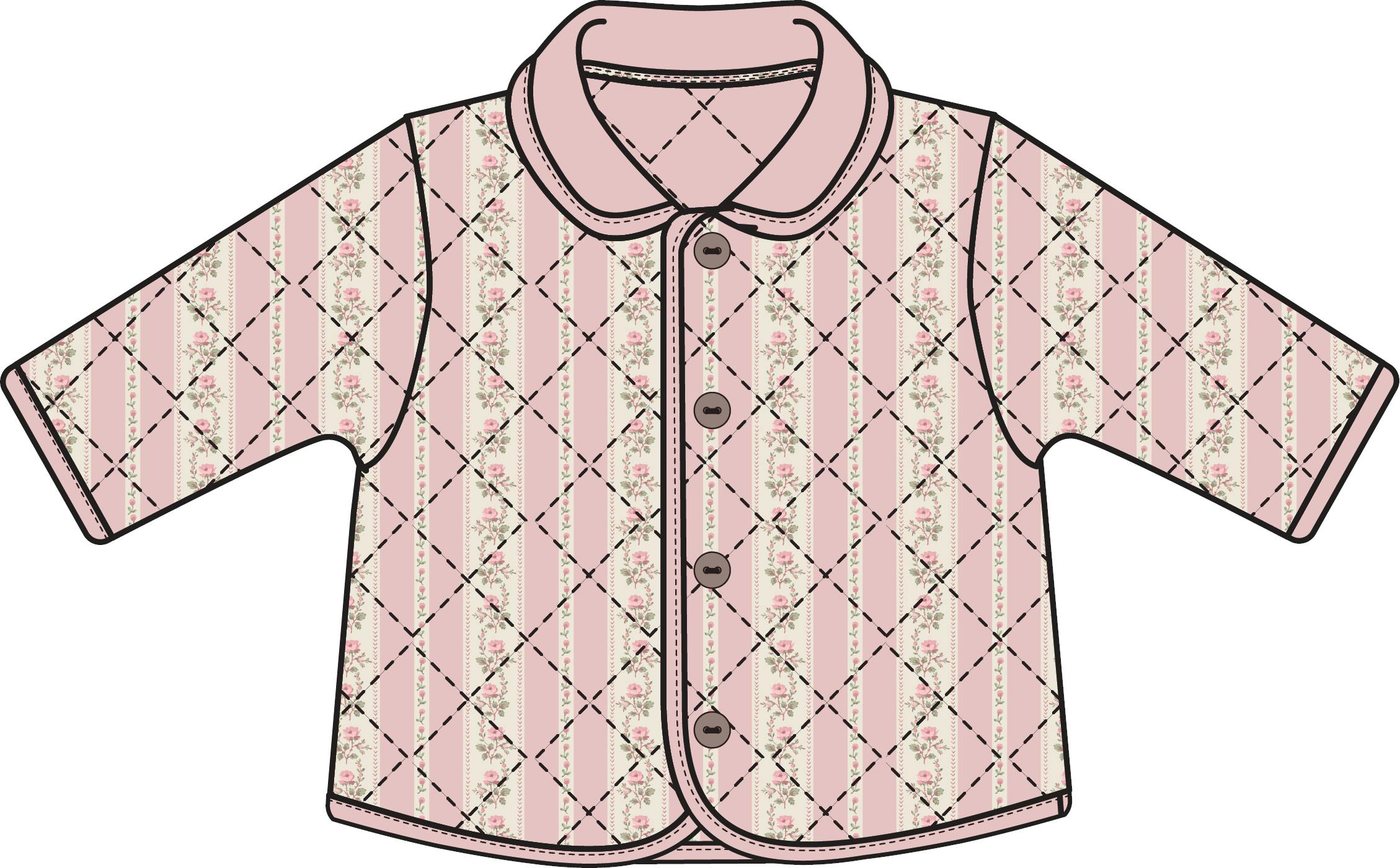 Antoinette Stripe - Quilted Jacket