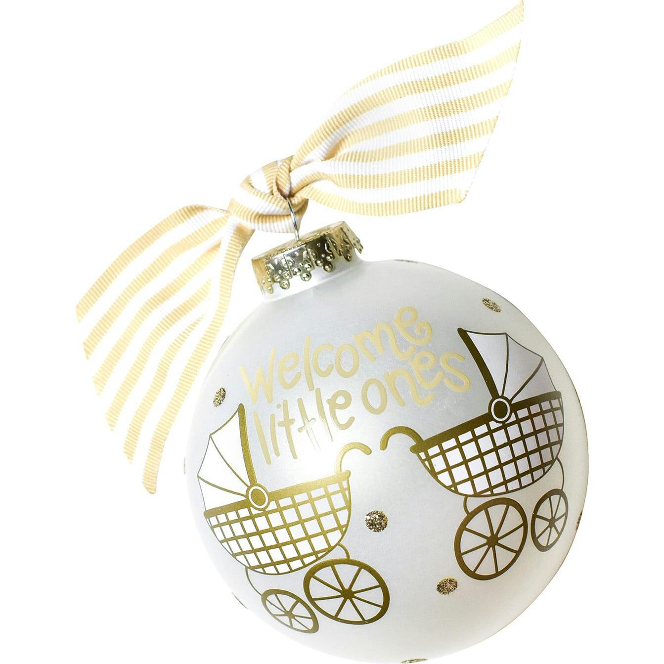 Welcome Little Ones Glass Ornament