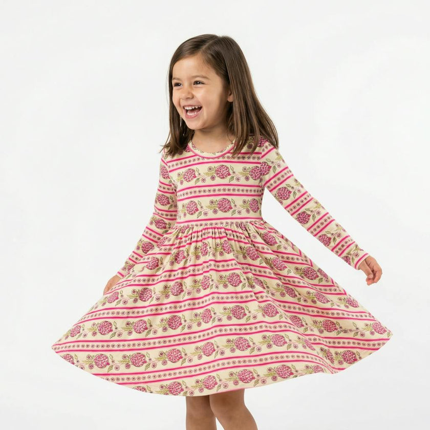 Pomegranate Soiree Bamboo Twirl Dress