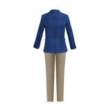Blue Check Blazer Set