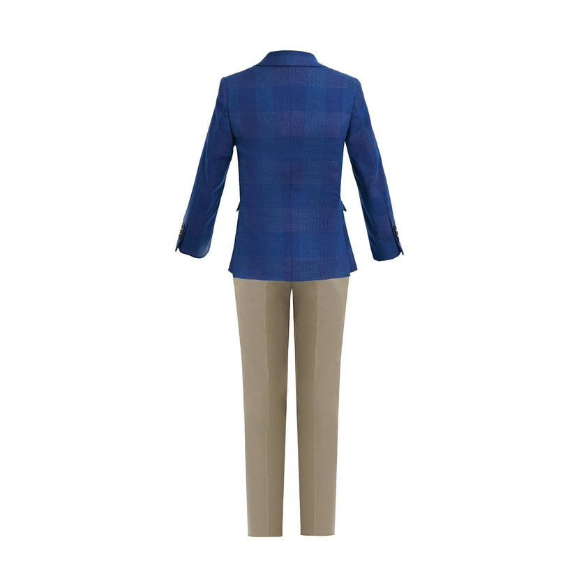 Blue Check Blazer Set