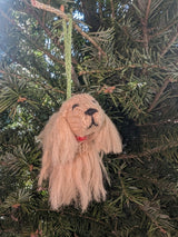 Cocker Spaniel Dog Hand Knit Christmas Ornament