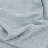 Cotton Muslin Swaddle Blanket - Blue Rainbow