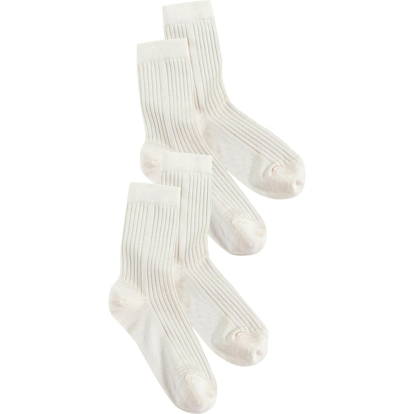 Women's Classic Silky Rib Crew Socks