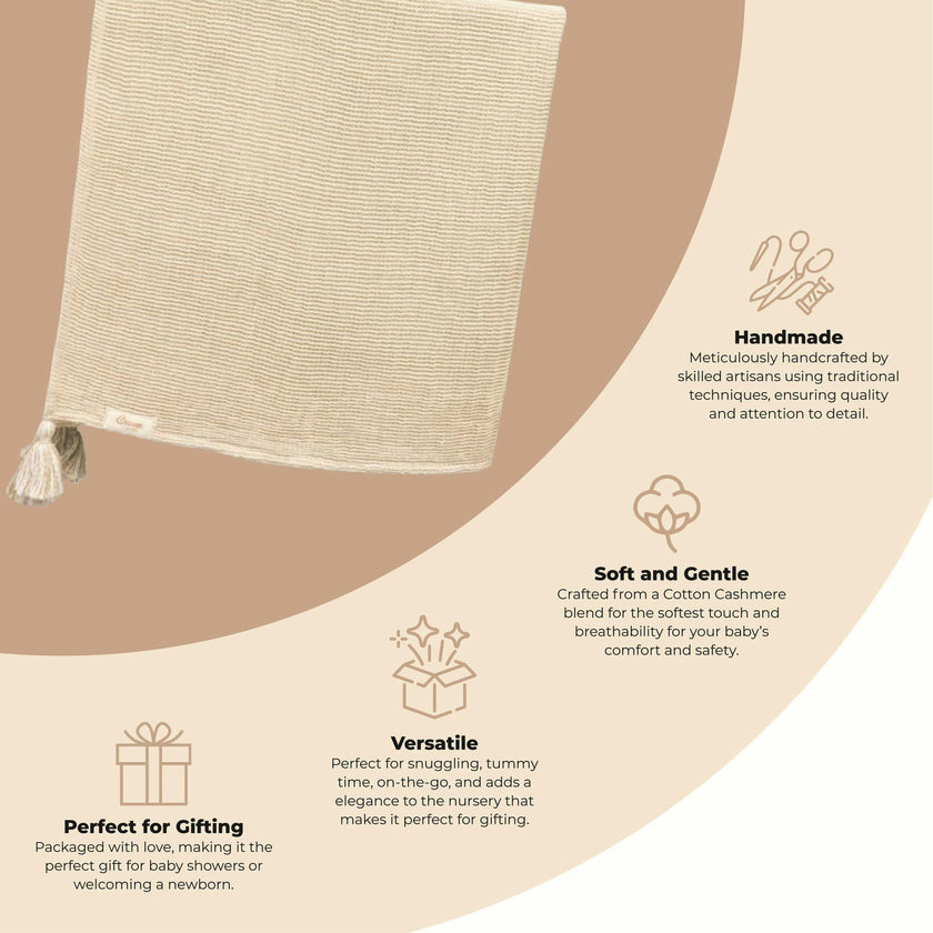 Hazelwood Cotton Cashmere Luxe Baby Blanket