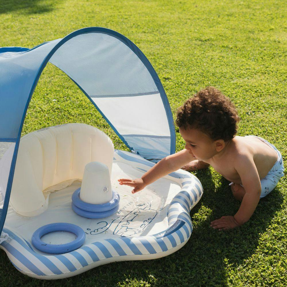 Baby Splash Mat - Blue - Surfer - Ø 29.9 in