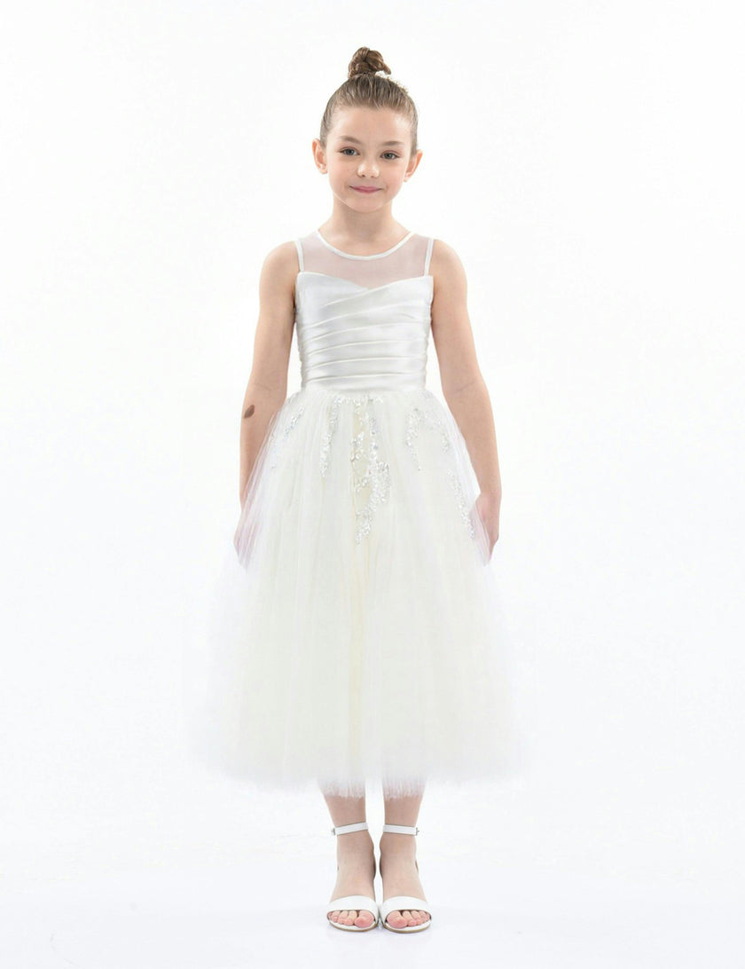 White Sleeveless Vivian Dress