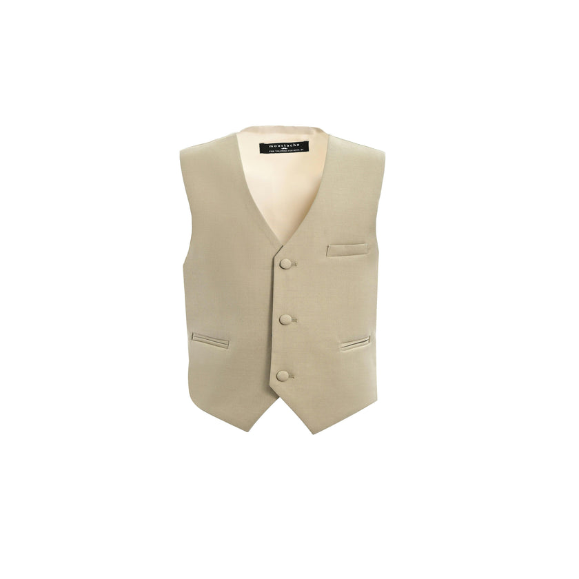 Beige Vest & Bow Tie Set
