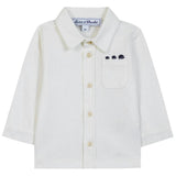 TARTINE ET CHOCOLAT Classic Cotton Baby Shirt - Nacre