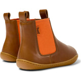 Kids Peu Leather Boots, Brown