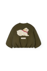 Military Green Bengal Puffer Jacket for baby