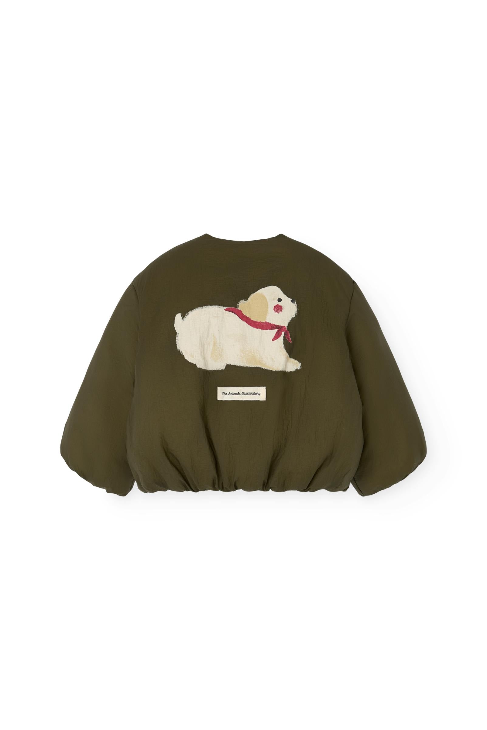 Military Green Bengal Puffer Jacket for baby