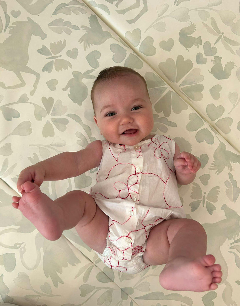 White Color Jardin Romper