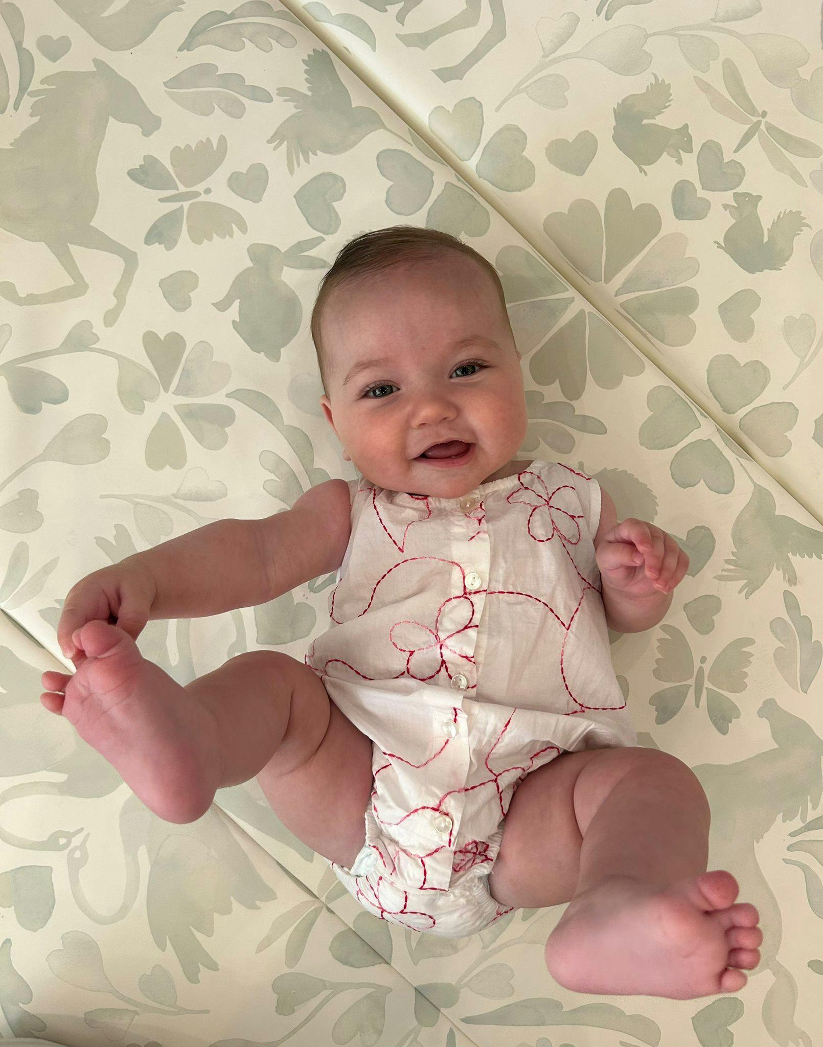 White Color Jardin Romper