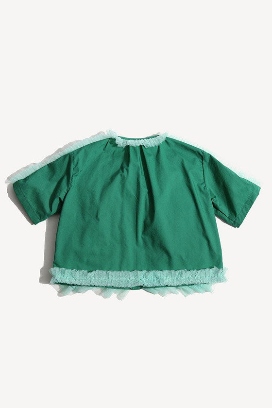 TOULA TIERED RUFFLE BLOUSE