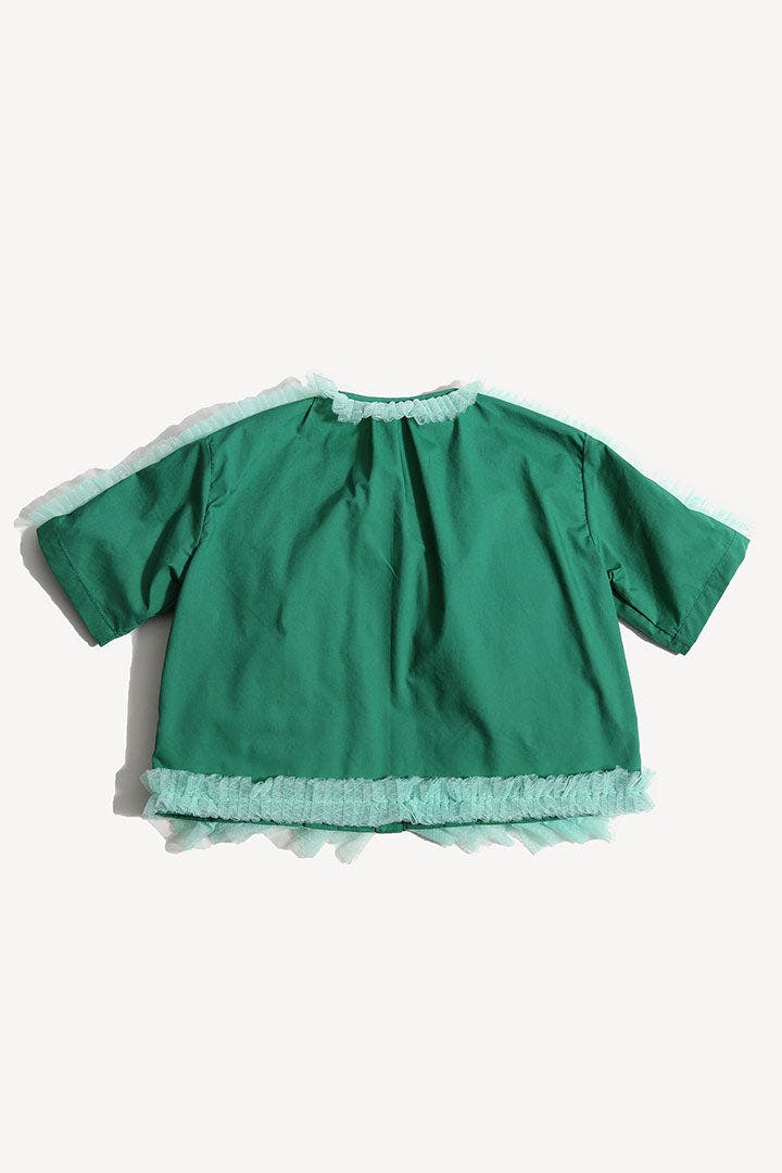 TOULA TIERED RUFFLE BLOUSE