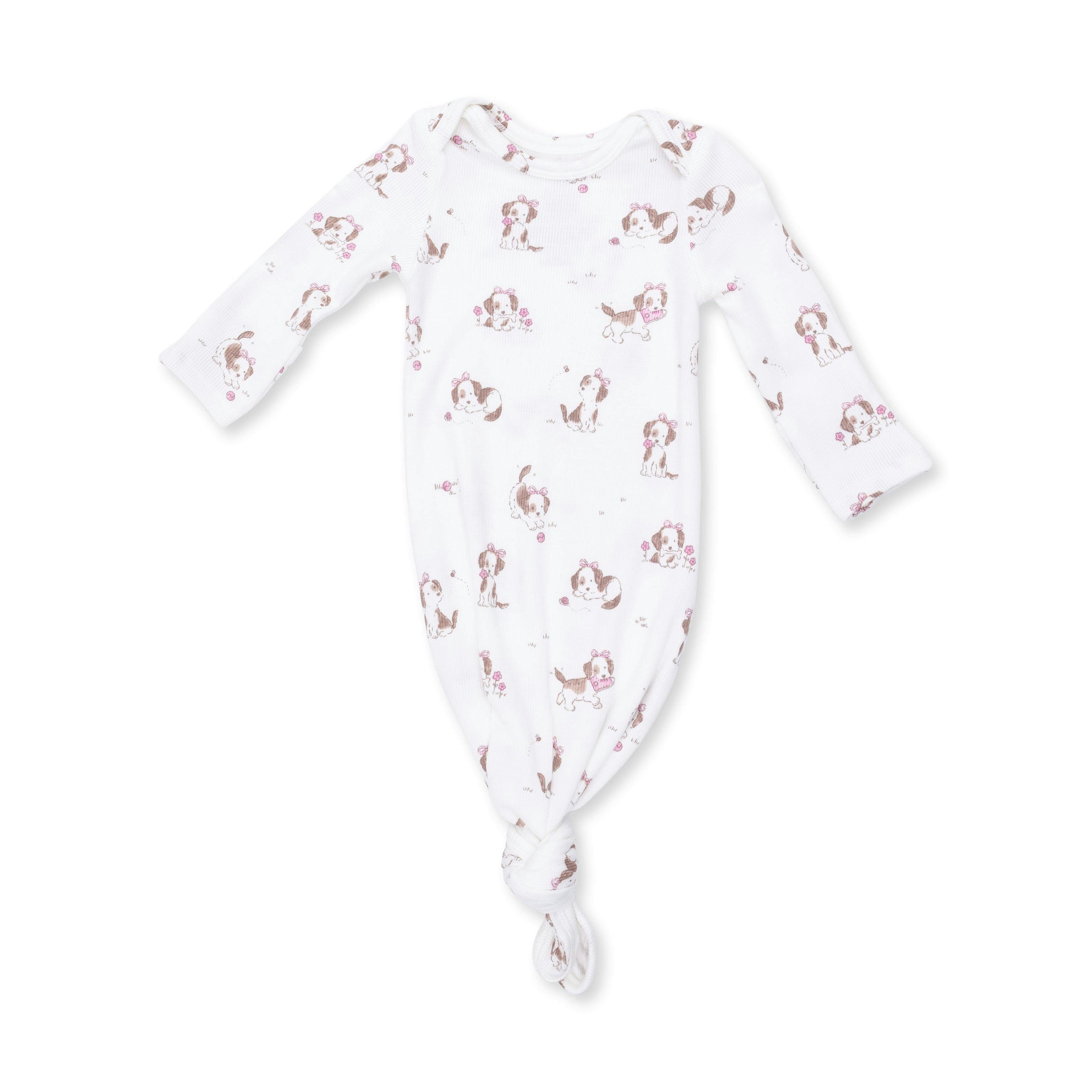 Explorer Puppy Pink - Knotted Gown and Knot Headband