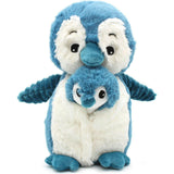 PENGUIN- MOM & BABY PLUSH - BLUE