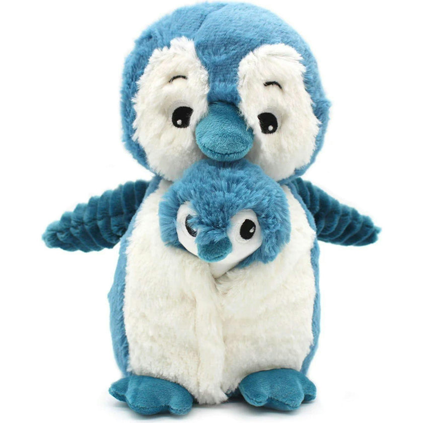 PENGUIN- MOM & BABY PLUSH - BLUE