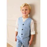 Plain Waistcoat in Sky Blue (4- 10yrs)