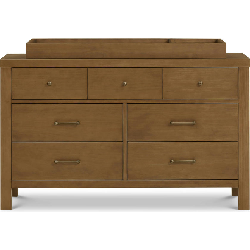 Nantucket 7-Drawer Assembled Dresser in Natural Walnut