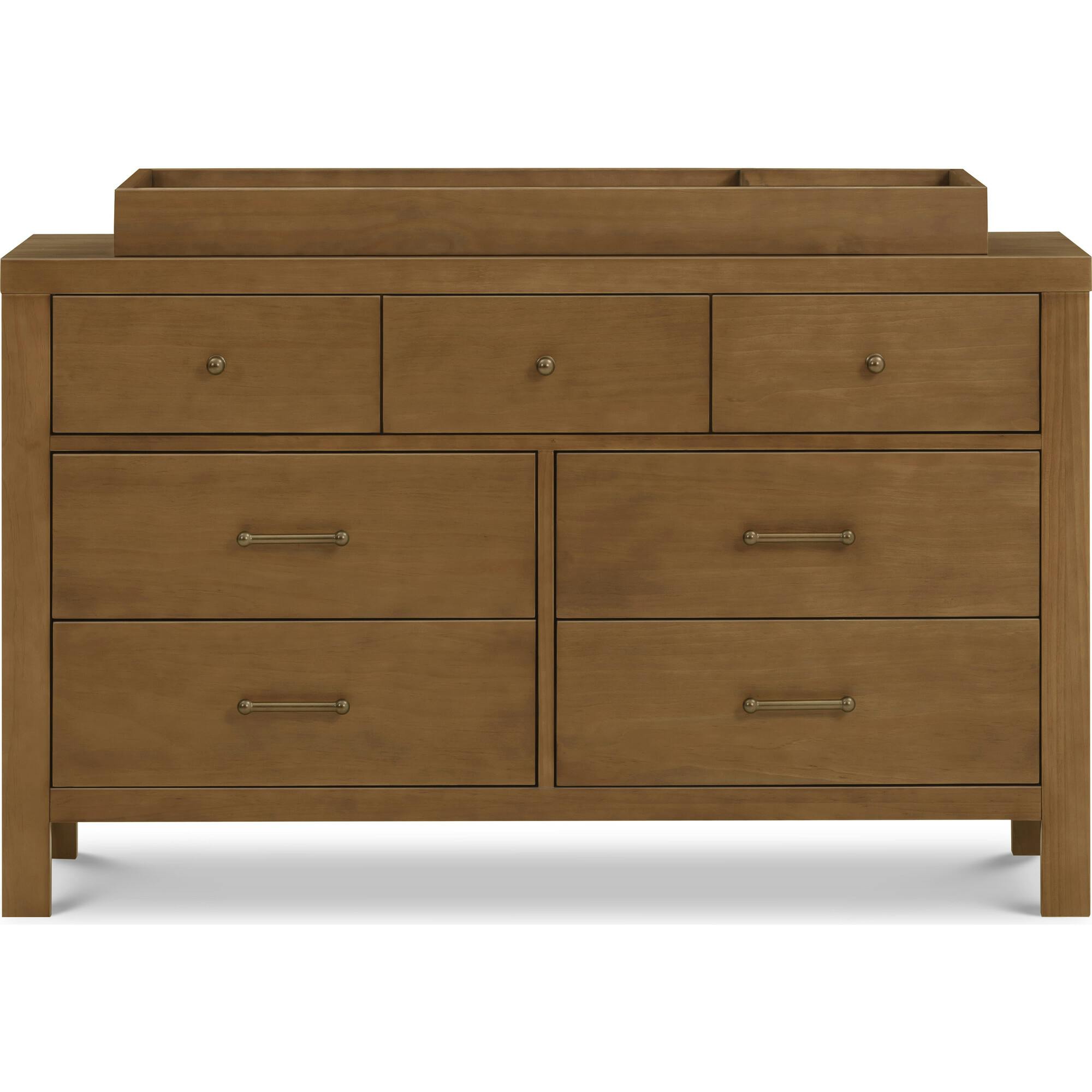 Nantucket 7-Drawer Assembled Dresser in Natural Walnut