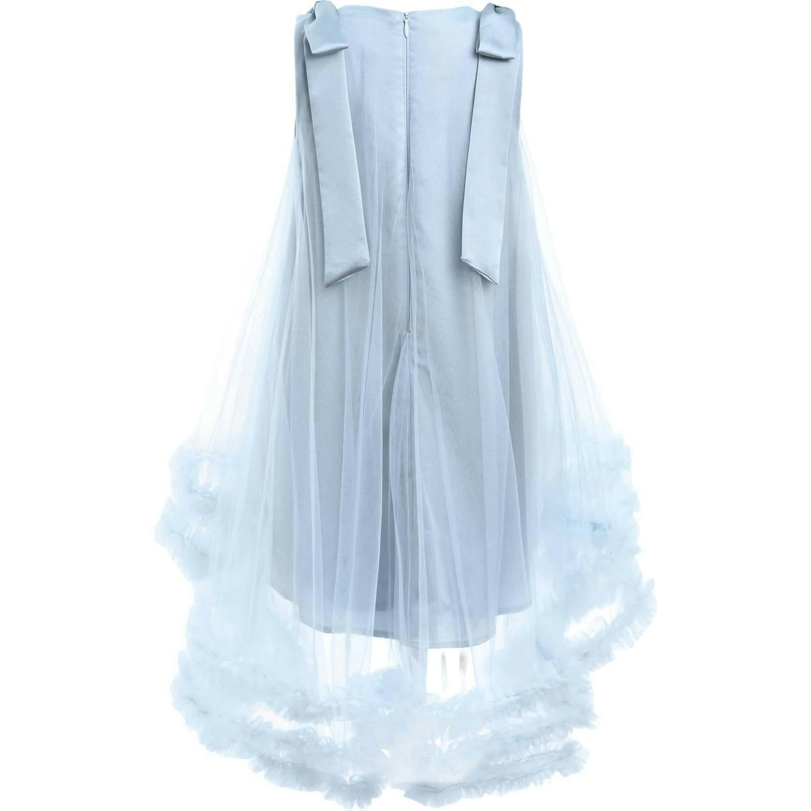 Violeta Sleeveless Ruffle Overlay Dress