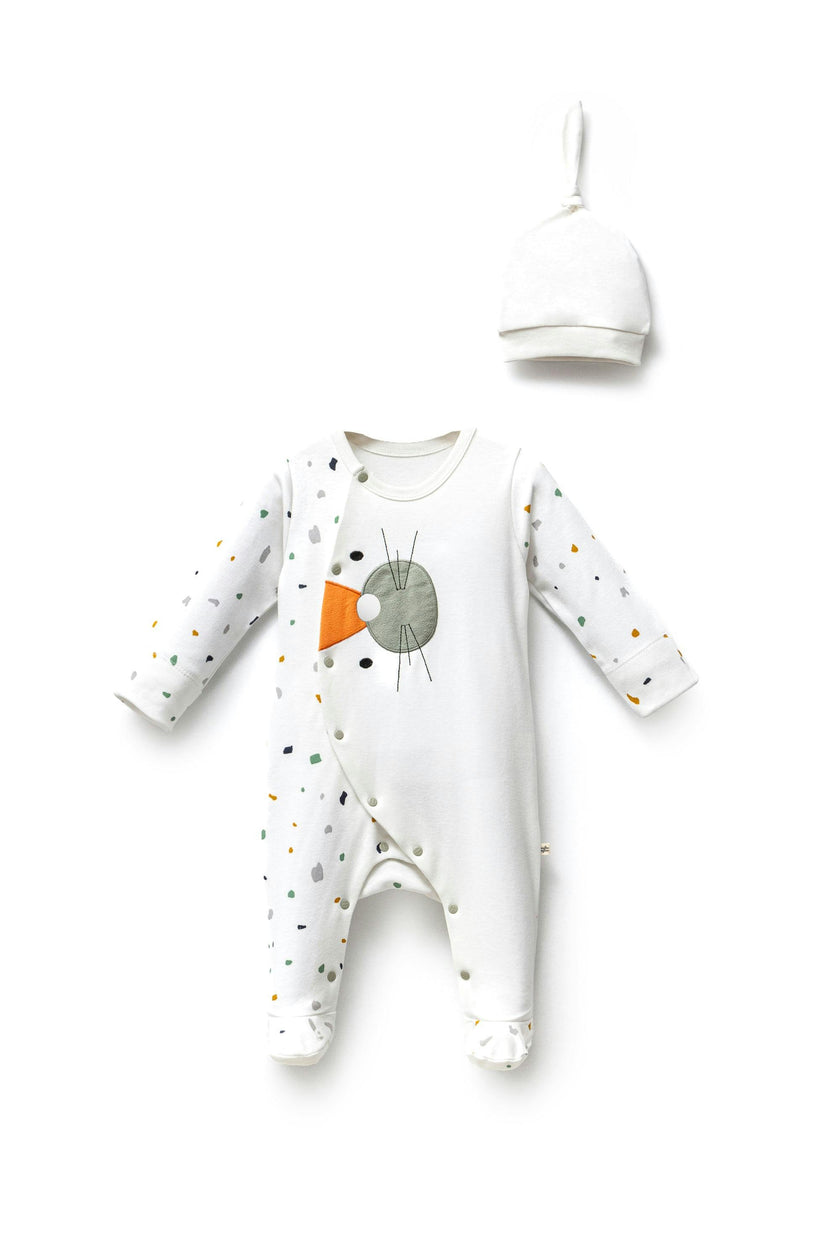 Multicolor Polka Dot One-Piece Set