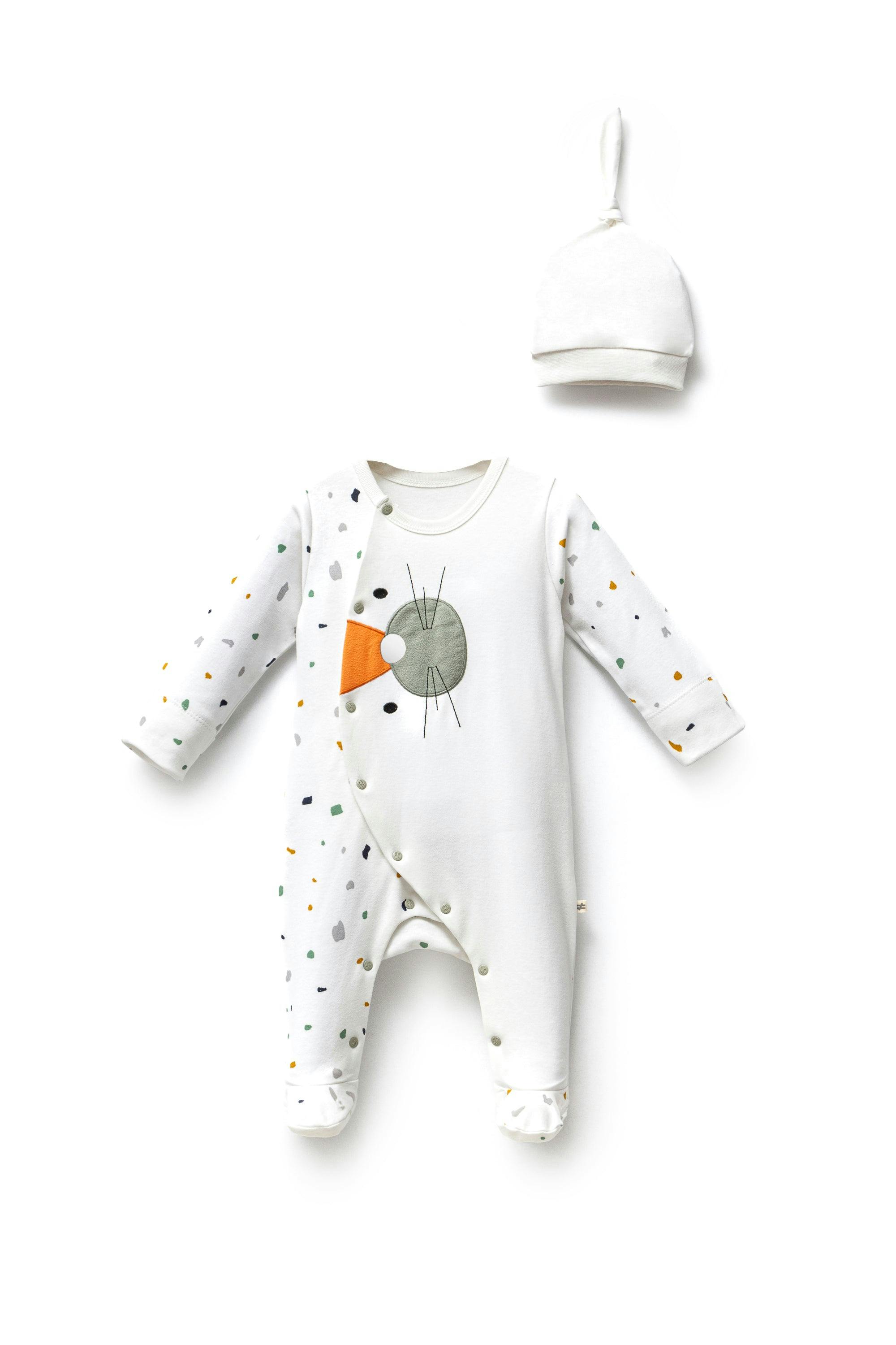 Multicolor Polka Dot One-Piece Set